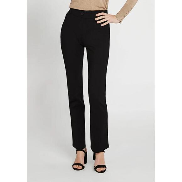 Betabrand Women's Classic Dress Pants Yoga Pants Black Straight Pull Up Stretch - Picture 2 of 10